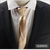 Fabricantes de gravatas Shengzhou gravata com zíper cor sólida para terno formal de negócios masculino noivo padrinho homem