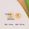 Accesorios Antiguos de Oro, Cuentas Espaciadoras Flor Tesoro, Cuentas Espaciadoras Caladas Filigrana Azul Quemado, Accesorios para Pulseras y Collares Estilo Chino Nuevo al por Mayor