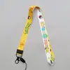 Cordón para Teléfono Móvil Colgante de Dibujos Animados Lindo para Colgar en el Cuello Banda Ancha Plana Tejida Set de Tarjetas Placa de Pecho Transferencia de Calor Pikachu Xiaoxin