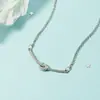 Colar Sorriso Enrolado Cravejado de Diamantes para Mulheres Corrente de Clavícula Estilo Japonês Coreano Temperamento Diamante Brilhante Nicho Versátil Estilo Cool Tendência Gargantilha