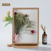 Marco de Fotos de Madera Casual con Flores Secas 3cm Estéreo Hueco Adornos de Marco de Flores Secas Regalo Hecho a Mano para el Día de San Valentín Personalización de Marco