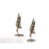 Nova Estilo Chinês Latão Retrô Beleza Gata Mulher Estátua Enfeites Pet de Chá Cobre Desktop Decoração de Casa Artesanato Enfeites