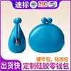 Porta-moedas de silicone personalizado, mini bolsa, porta-moedas, porta-chaves, necessaire, silicone macio, popular, pode ser impresso com logotipo
