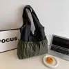 Bolso de Hombro Plegable, Bolso de Compras Casual con Cremallera de Gran Capacidad, Bolso de Mano Tote Versátil Nuevo para Viajes Transfronterizos