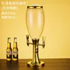 Dispensador de Cerveja Duplo de 3L, Máquina de Cerveja Comercial Iluminada, Torre de Cerveja para Bares e Ktvs, Dispensador de Bebidas de 5L