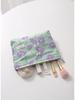 Bolsa de Cosméticos Amazon Flor Francesa Grande Capacidade Clutch Feminino Zíper Lona Bolsa de Armazenamento de Produtos para Cuidados com a Pele