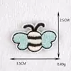 Novo Patch de Bordado Autoadesivo Abelha Morango Patch DIY Adesivo de Tecido Adesivo para Roupas Bagagem Planejador