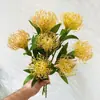 Flor de plástico decorativa de galho único com simulação Yang, almofada de alfinetes pequena, enfeites para sala de estar de casa, adereços de fotografia, flores de simulação