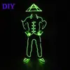 Adereços de Fantasia Luminosos de Luz Fria Qingbing Roupas LED de Alta Qualidade que Brilham no Escuro para Performances com Atmosfera de Festival