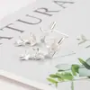 Pendientes de metal de doble capa con pentagrama de cobre, estilo dulce y fresco, estilo minimalista de lujo ligero de alta resistencia, pendientes únicos para mujer, nuevo modelo 2023