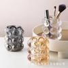 Portalápices de cristal creativo de estilo coreano, nicho decorativo para brochas de maquillaje, cubo para cejas, bonito soporte de escritorio para niña