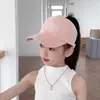 Gorra de Béisbol para Padres e Hijos, Gorra Infantil, Sencilla de Color Sólido, Visera Suave, Ala Ancha, Protección Solar, Versátil Gorra de Béisbol