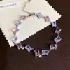 Princesa Fugitiva Flor Rosa Pedras Preciosas Pulseira Luxo Leve Pulseira de Alta Qualidade Doce Menina Moda de Nicho Joias