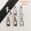 Cremallera de Nylon No.3 Cabezal Marcas de Punto Gran Colección Pieza Cuadrada de Aleación Engrosada Bolso Equipaje Cabezal de Cerradura Metálico