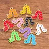 Múltiples Dijes de Aleación para Manualidades Chapado en Oro KC Animales Esmaltados Caballo Hormiga Oruga Insecto Caracol Colgantes Accesorios