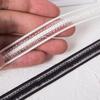 Fornecimento de fábrica 1,5 cm preto e branco fino macio nylon tricotado banda dental roupas íntimas brinquedo acessórios pronta entrega