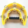 Anillos de Tambor de Flor de Plástico de Doble Capa al por Mayor Instrumentos Musicales de Educación Temprana Orff Plástico Soportes de Enseñanza de Educación Temprana Campanas de Mano de Doble Fila Ktv