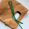 Celebridad de Internet Colgante Tejido Accesorios DIY Miu Semicabado Nudo Chino Cuerda Trenzada Correa para Teléfono Colgante de Bolso Decoración Creativa Hecha a Mano