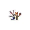 Zootopia-Temática Judy y Nick Linda Pareja Acrílico Doble Cara Llavero Colgante para Mochila Pequeño Regalo