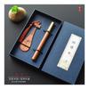 Marcador de Libros Pipa de Caoba Set de Bolígrafos Signature Estilo Chino Clásico Souvenirs Culturales y Creativos Regalos y Premios para Festivales de Música