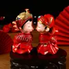 Muñecas de Boda Personalizadas Estilo Chino Nuevo Artesanías de Resina Adornos Decoración Creativa para el Hogar Regalos de Boda Festivos Venta al por Mayor