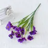 Amazon Flores Artificiales Flores Artificiales Violeta de Cinco Pétalos Flores Artificiales de Plástico Decoración Exterior Hogar Boda Fotografía Flores