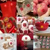 Boda Personaje Feliz Pequeño Adhesivo Sellador Suministros para Boda Caja de Dulces de Fruta Calcomanía de Huevo Decoración de Habitación para Boda