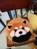 Almofada de animal de desenho animado flocado redonda antiderrapante almofada urso panda gigante urso polar almofada de assento de cadeira banheiro antiderrapante