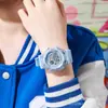 Reloj Deportivo Electrónico Blanco Glaciar para Mujer, Fiesta Estudiantil, Chica de Secundaria, Ins Unicornio