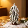 Mini Árbol de Navidad Adornos de Escritorio Pantalla de Ventana de Casa Decoración de Micro Paisaje Cedro Artificial Regalo de Navidad Árbol Pe Pequeño