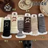 Zapatos y calcetines para niñas, calcetines de estilo coreano a cuadros con lazo para primavera y otoño, calentadores de pantorrilla lindos para otoño e invierno para niñas