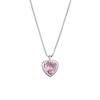 AliExpress Europa e Estados Unidos nova personalidade S925 prata zircônia colar em forma de coração colar simples nicho feminino senso de design