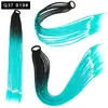 Pelucas Trenzadas de Colores Estilo Europeo y Americano, Coletas de Color Degradado, Trenzas de Espiga de Celebridades de Internet, Trenzas de Boxeadora de Tres Hebras para Discoteca