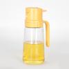 Aceitera de vidrio con apertura lateral transfronteriza, pulverizador multifuncional, freidora de aire de doble propósito, botella de aceite en aerosol, prensado, tanque de aceite para condimentos
