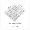 Colgante de bolsa de arena movediza con pegamento de cristal, colgante de llave con doble agujero, molde rectangular de arena movediza, venta al por mayor