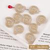 Cuentas acrílicas de arena movediza doradas vintage con forma de lazo rosa, cuentas perforadas de amor, accesorios para collar y cadena de teléfono móvil.