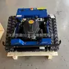 Exportado a Nueva Zelanda, cortacésped agrícola para huertos, oruga autopropulsada de control remoto, máquina inteligente de deshierbe y corte