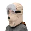 Protección Auditiva para Ciclismo de Invierno Máscara de Ojos a Prueba de Viento Gorro de Algodón Lei Feng Grueso Caliente para Hombre Protección para Mujer