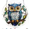 Nova Decoração de Janela Pendurada Captadora de Luz de Quebra-Cabeça Acrílico da Amazon, Cena Colorida do Rio Moonlight, Decoração de Janela de Jardim 8