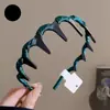 Diadema de verano con diseño texturizado para mujer, accesorio para el cabello de corona alta para uso diario, diadema de lujo de alta gama con dientes para mujer