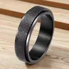 Anillo de Acero Inoxidable Hip-Hop para Hombre Nicho Ins Giratorio Descompresión No se Desvanece Joyería de Acero de Titanio Joyería de Mano Venta al por Mayor