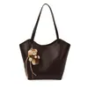 Yue Zi 2026 Otoño/Invierno Nuevo Bolso Tote Casual para el Trabajo Moda Retro Patrón de Diamantes Bolso de Hombro Único Gran Capacidad Bolso Madre-Hijo