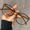 Óculos de Armação Grande Lisos Estilo Xiaoxiang Óculos Anti-Luz Azul Femininos Podem ser Equipados com Armação para Lentes de Miopia Armação Fina para Rosto Estreito Óculos Olho de Gato