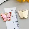 DIY Liga Acrílico Colorido Strass Borboleta Pequeno Pingente Colar Brincos Moda Acessórios para Celular