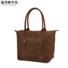 Casual óleo de cera lona bolsa feminina ombro mensageiro saco de compras saco de armazenamento saco de estouro saco de vendas diretas de fábrica