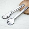Vendas Diretas da Fábrica Pinças de Aço Inoxidável para Alimentos Pinças para Pão Churrasco Assar Círculo Completo Semicírculo Espessadas Refeição Utensílios de Cozinha Pinças
