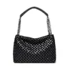 Bolsa de Hombro Única para Mujer de Venta Caliente en Transmisión en Vivo Directo de Fábrica, Bolso Tejido de Moda, Bolso Versátil para Debajo del Brazo, Bolso de Mano Vintage al por Mayor