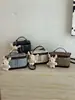 Bolsa de Lona e Couro de Luxo Leve para Mulheres, Nova Moda 2026 Versátil Bolsa de Ombro Transversal, Bolsa Tote Cesta para o Dia a Dia