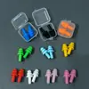 Protetores auriculares em caixa de silicone macio de três camadas à prova d'água para adultos e crianças, equipamento universal para natação, venda por atacado direto da fábrica