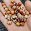Ágata Planeta Cuentas Redondas Jade Cuentas Sueltas Pulsera de Ágata Seda de Jengibre Collar Accesorios de Joyería Cuentas Hechas a Mano